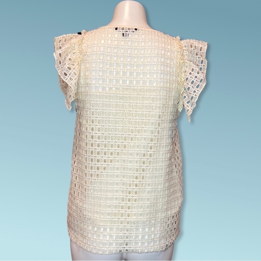 Banana Republic Ruffle Lace Top with Cami Small - Picture 5 of 7